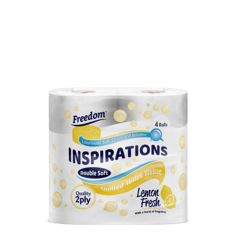 Inspirations 4 Pack Lemon Fresh 2 Ply