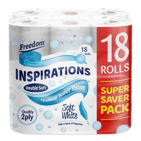 Inspirations 18 Pack Soft White 2 Ply