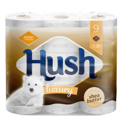 Hush Shea Butter 3 Ply 9 Pack
