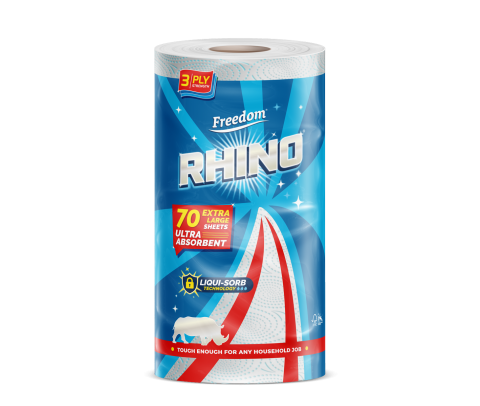 Rhino 3 Ply Single Roll 70 Sheets